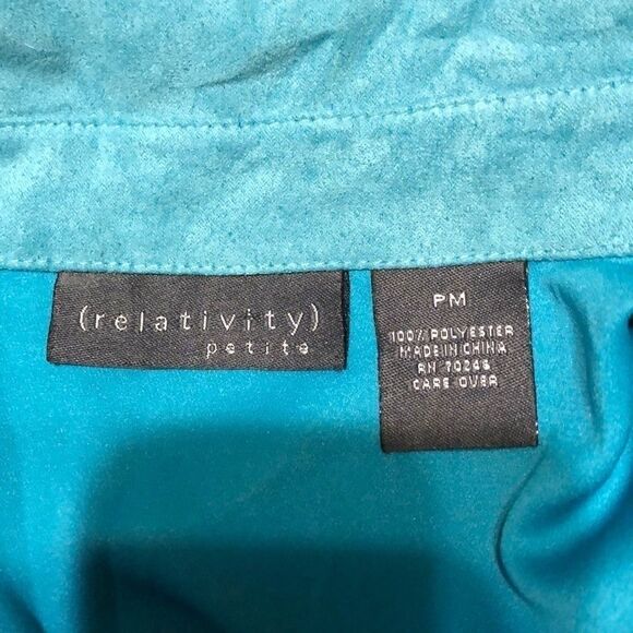 Relativity Petite aqua blue jacket - Picture 4 of 4